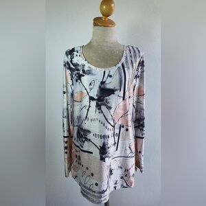 Chicos Zenergy multicolor pullover top size XL